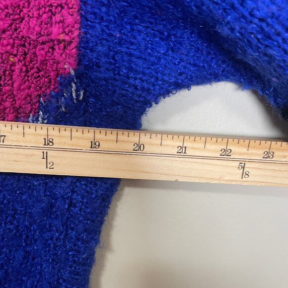 Vintage Western Connection V-Neck Sweater Pink Purple Black M - Picture 5 of 5